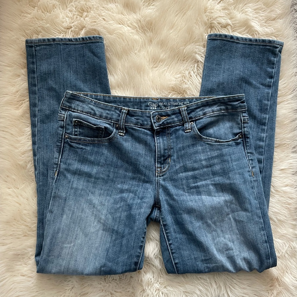 GAP size 8 Real Straight Fit Jeans